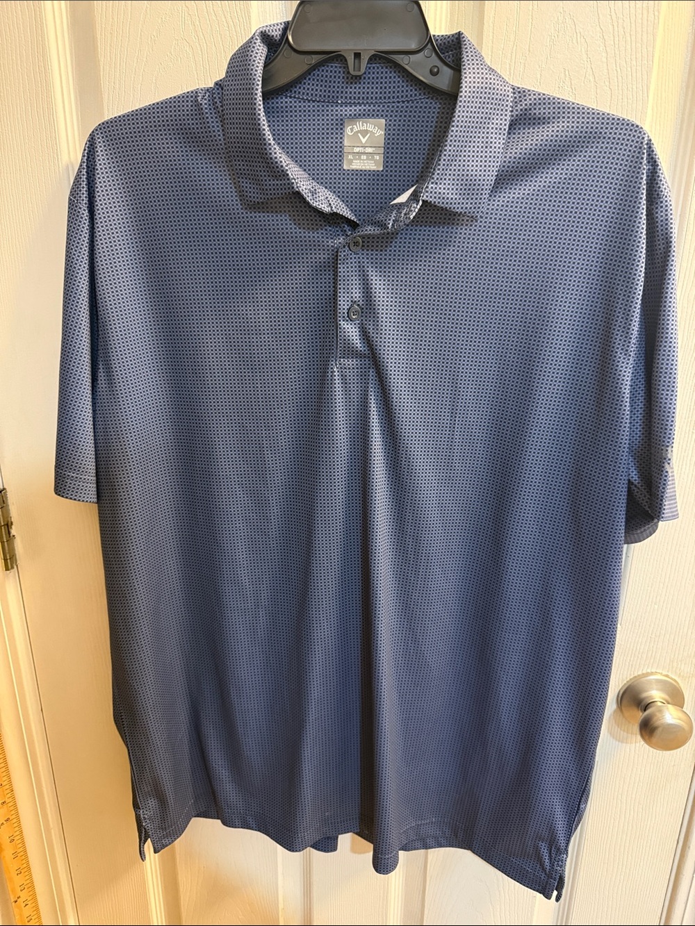 Callaway Men's Navy Micro-Pattern Golf Polo
